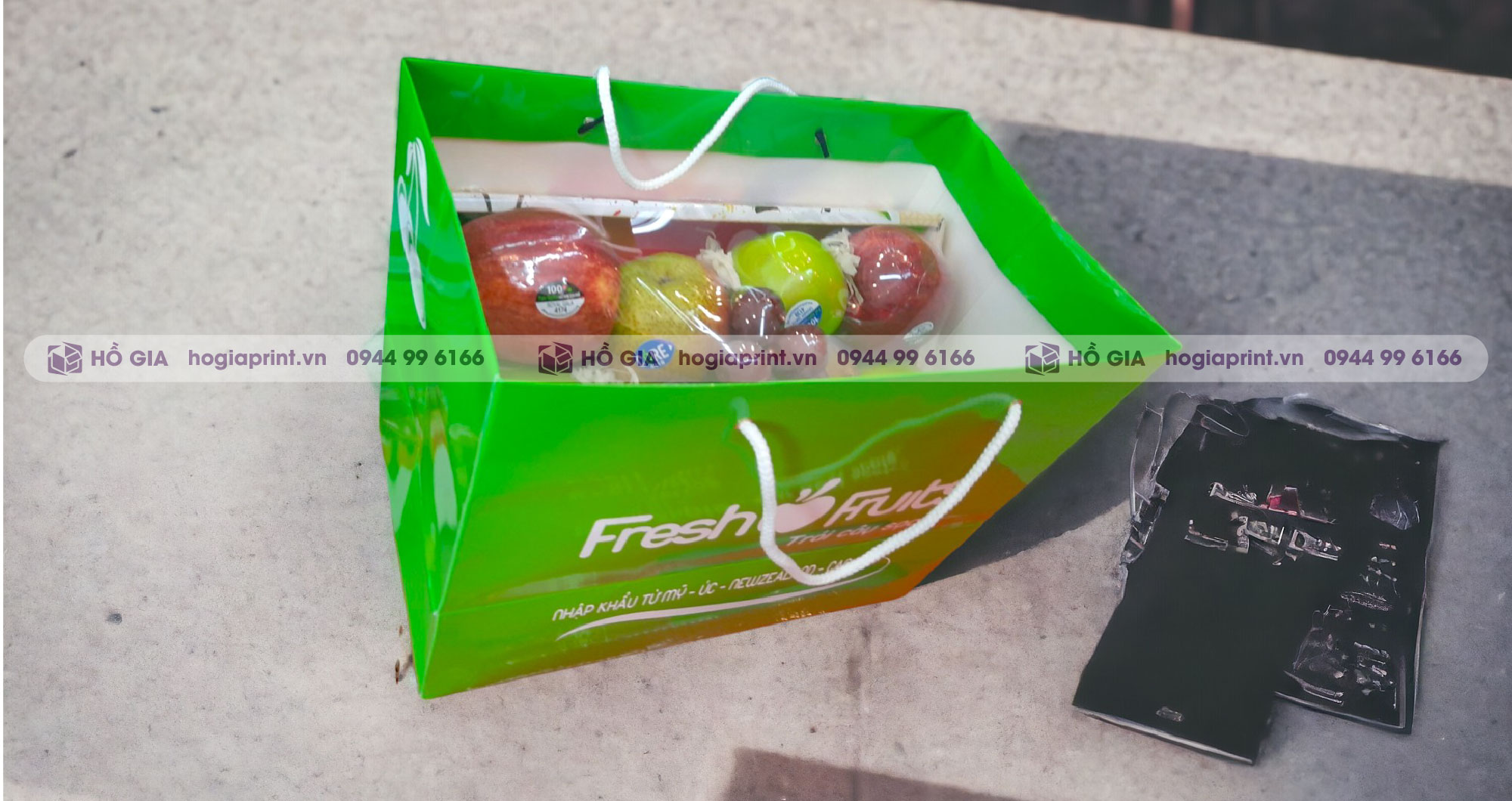 Túi giấy đựng khay qua bán sẵn