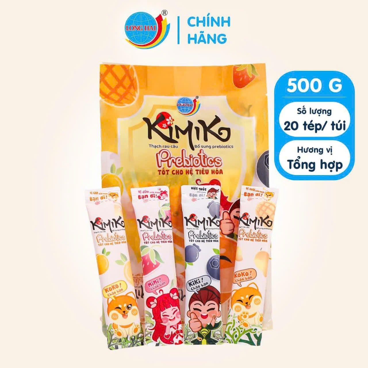 Thạch Kimiko Prebiotics(500gr/túi x 12 túi/thùng)