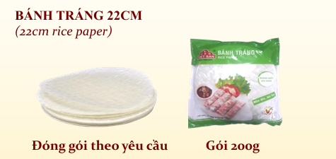 Bánh Tráng 22Cm - 200G