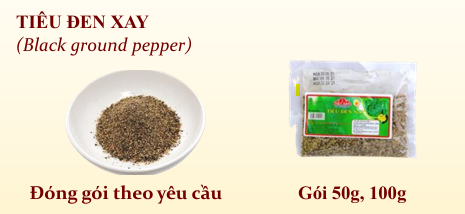 Tiêu Đen Xay 50G