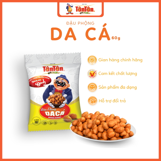 Đp vị Da Cá 60gr 10 gói/ xâu x 6 xâu/ thùng 10K1