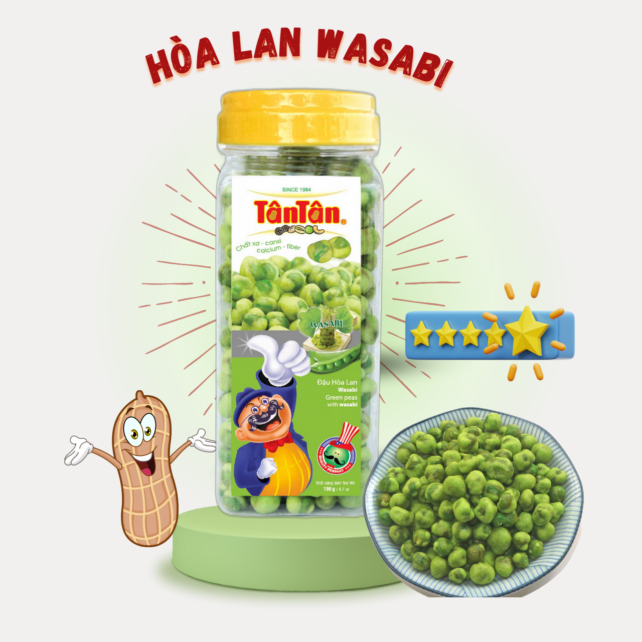 ĐP vị Hòa Lan Wasabi 190gr 24 hũ/ thùng 20K1