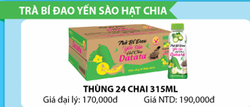 Trà Bí Đao Yến Sào Hạt Chia Datafa (315ml x 24 chai)