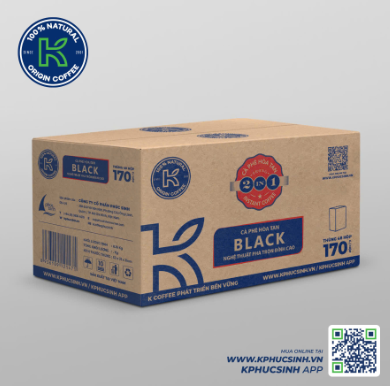 Cà Phê Đen Hòa Tan K Black  2 In 1 170gram