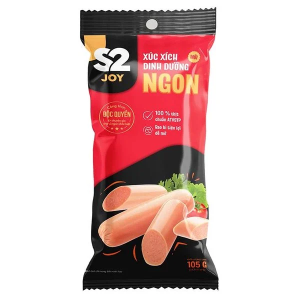 S2 Joy Xúc Xích Dinh Dưỡng Ngon (gói 3 cây x 35 g)