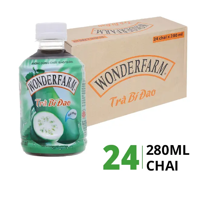 BÍ ĐAO WONDER FARM CHAI PET 280ML - THÙNG