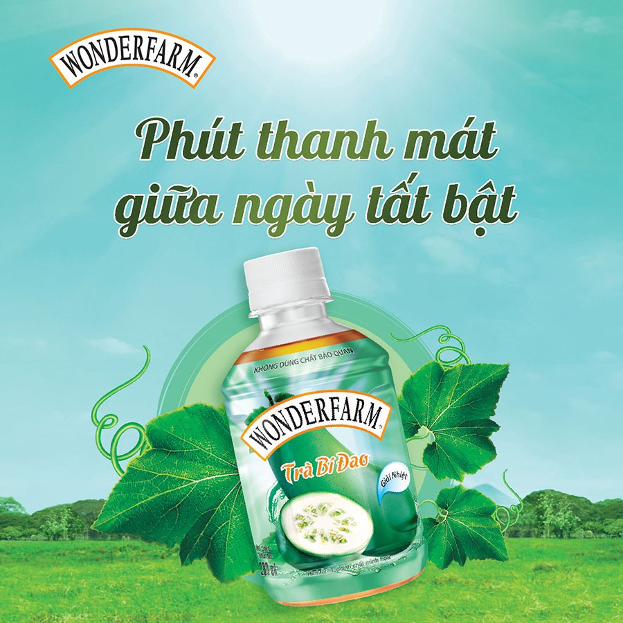 BÍ ĐAO WONDER FARM CHAI PET 280ML - THÙNG