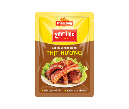Xốt gia vị hoàn chỉnh Thái Long Yến Tiệc - Thịt Nướng 50gr x 10 túi/thùng (10p1)