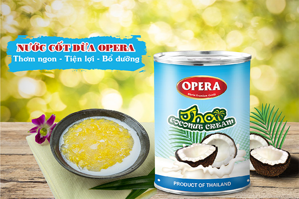 Nước cốt dừa Thái đóng hộp Opera -400ml