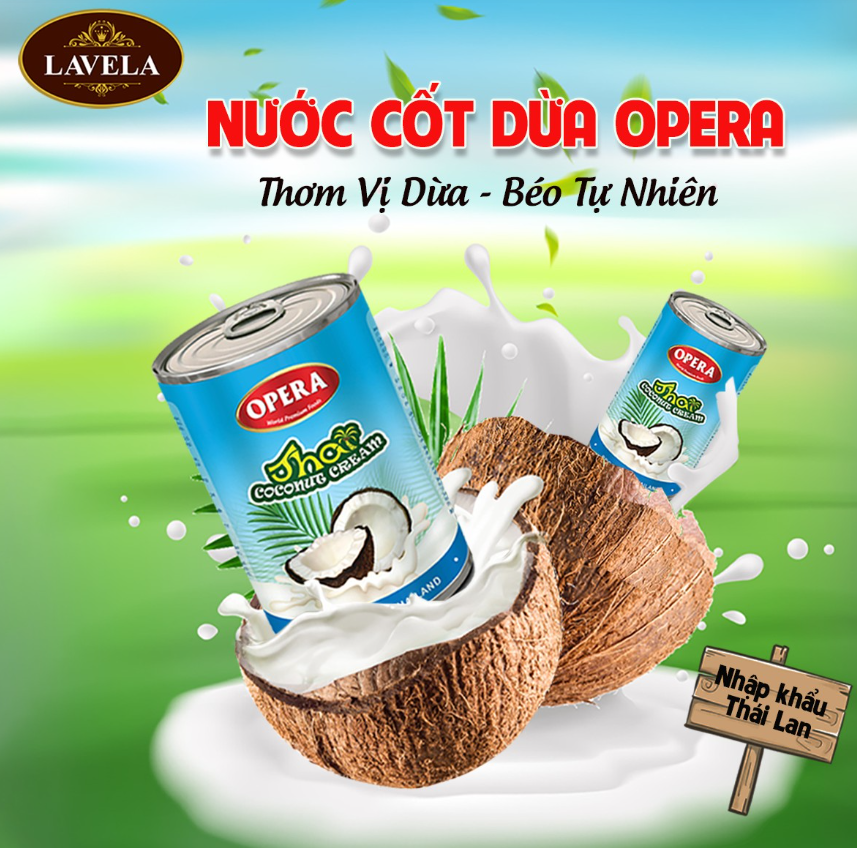 Nước cốt dừa Thái đóng hộp Opera -165ml