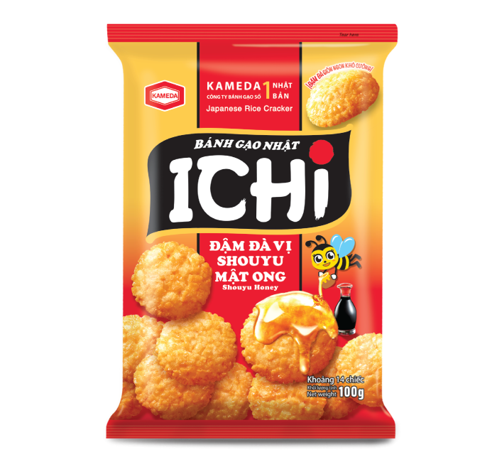 M - Bánh gạo ICHI vị mật ong 100g