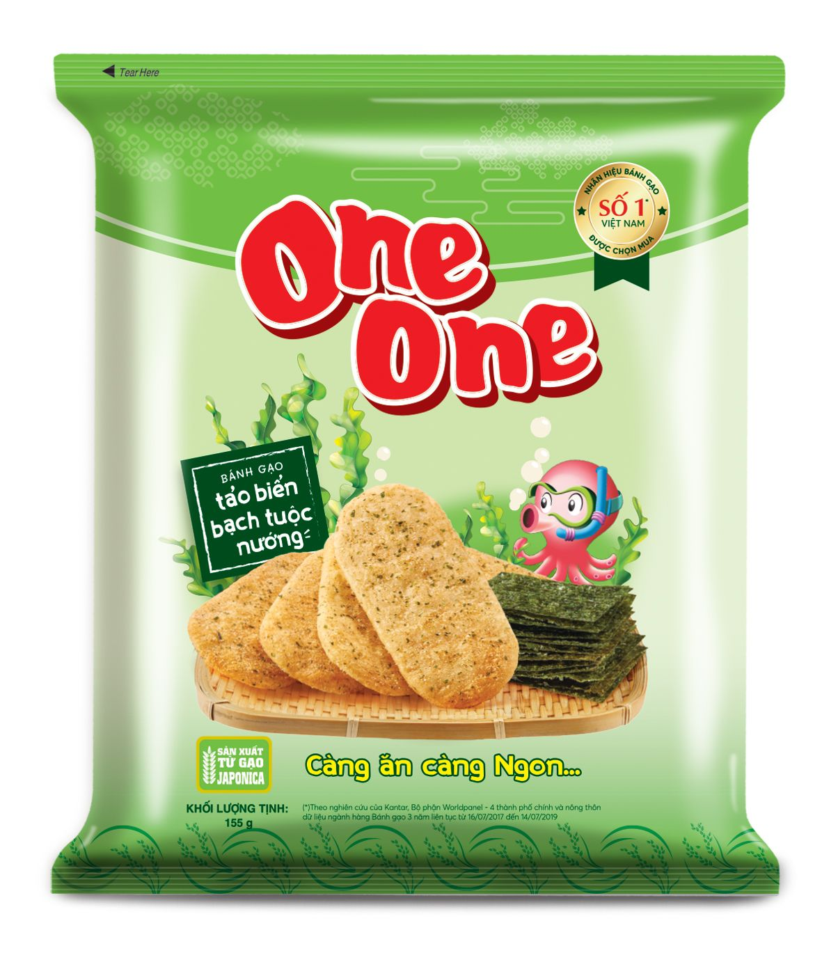 M - Bánh tảo biển bạch tuộc nướng 155g T10