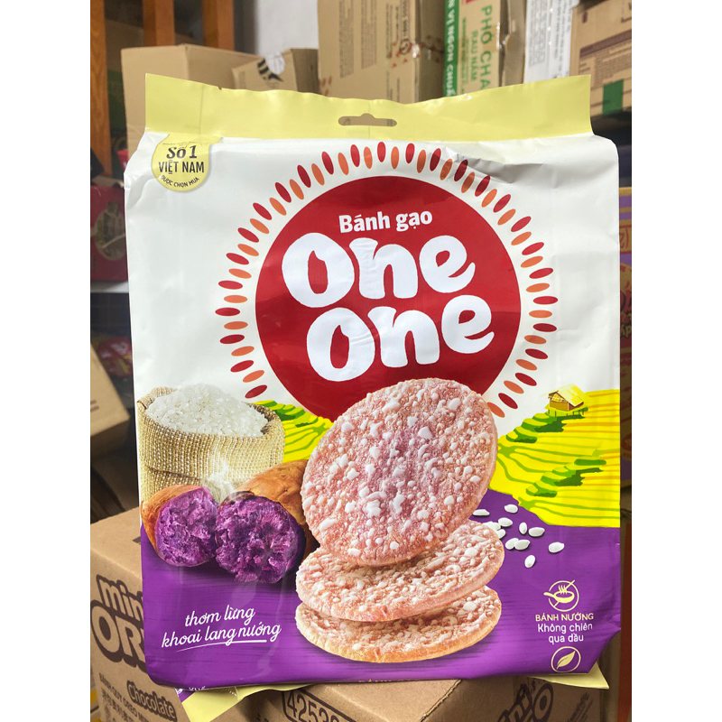 Bánh gạo Khoai lang tím 166g