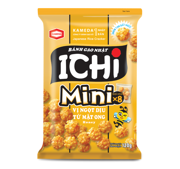 M - Bánh gạo Ichi mini mật ong 120g T20