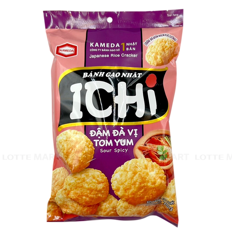 M.Bánh gạo Ichi vị tôm Yum 75g T24