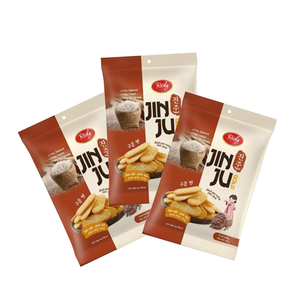 Bánh gạo JINJU Bò tiêu x20