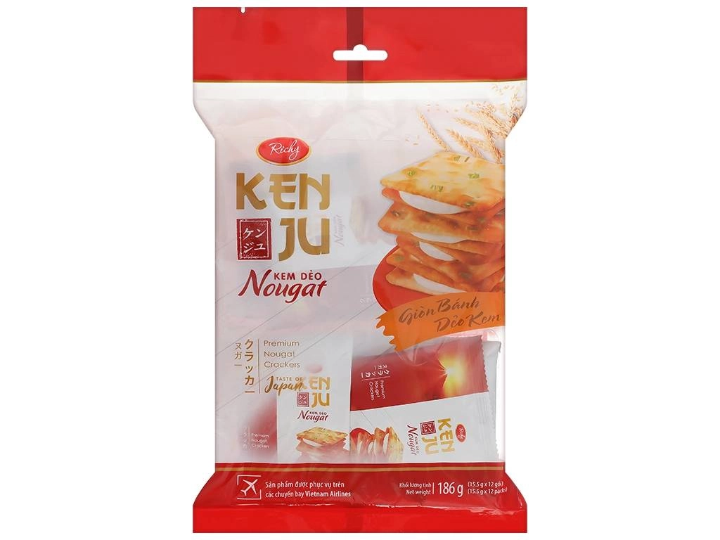 Kenju kem dẻo túi 186g x 18