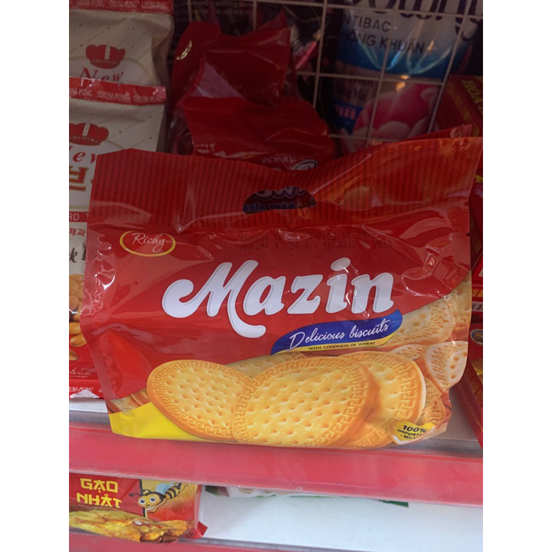 Mazin quy sữa túi 240gx16