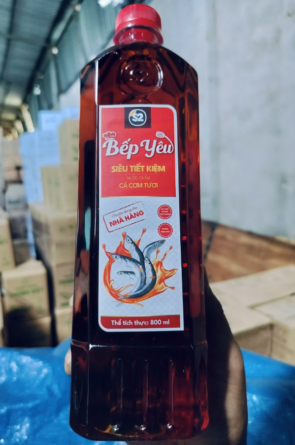 Nước chấm cá cơm - Ngon tròn vị 800ml (100 Chai/Thùng)