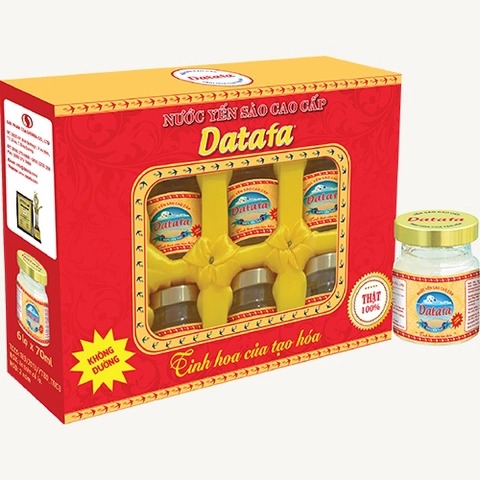 Yến sào Datafa không đường (Hộp 70mlx6lọ) T5H