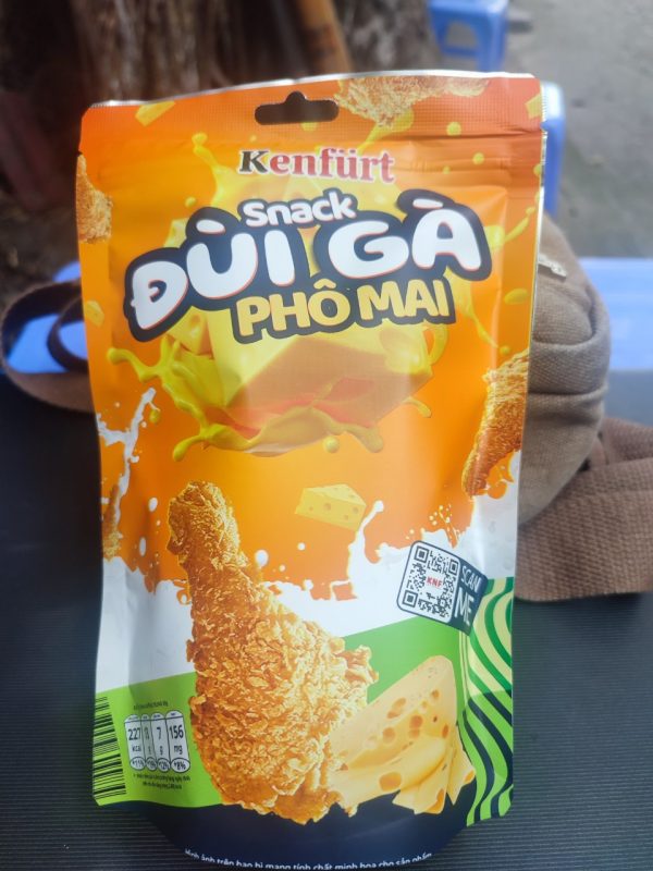 Snack đùi gà phô mai 144 gói/thùng ( bao 12 gói)