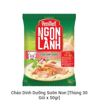 Cháo Yến Việt Sườn Non (30 gói x 50gr)
