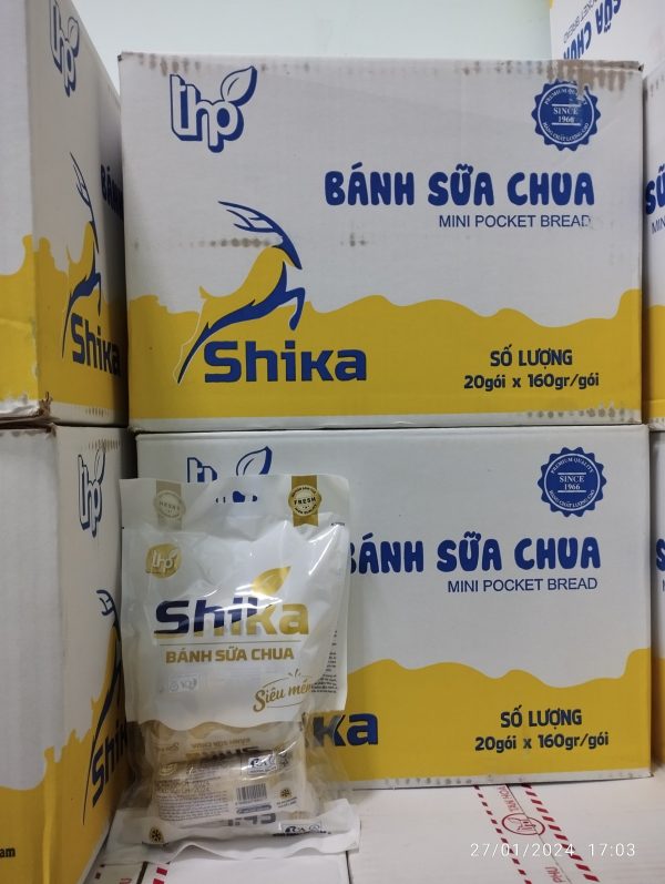Shika Túi sữa chua vani 20 gói/thùng