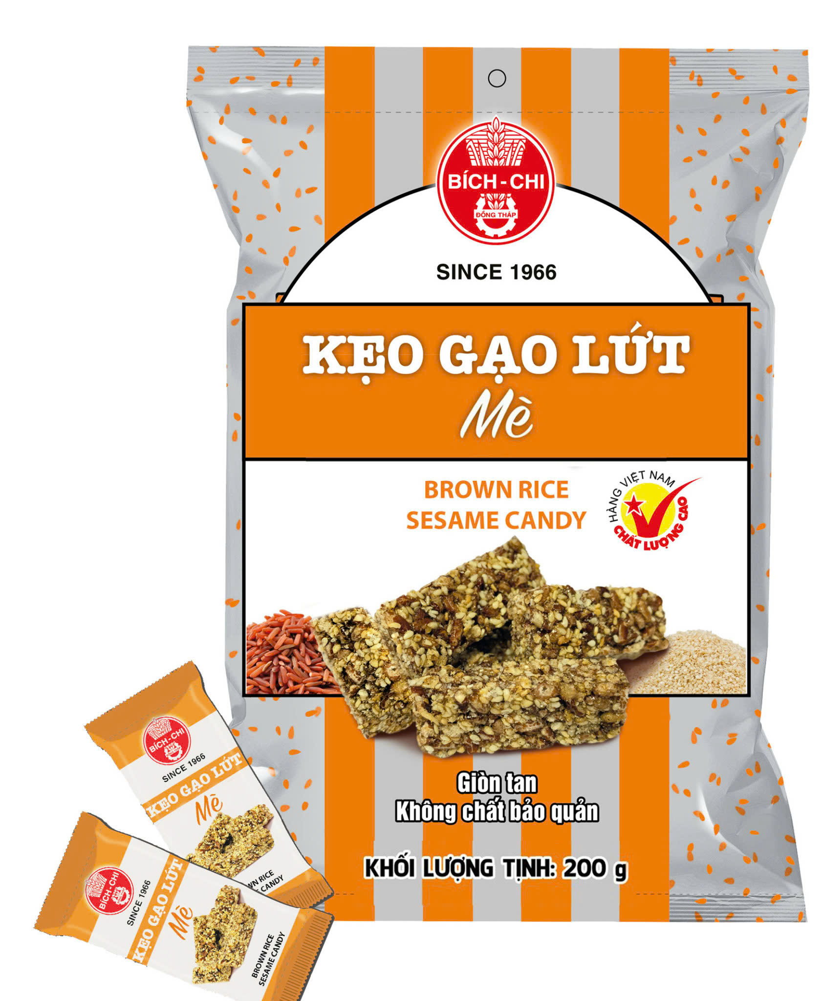 Kẹo gạo lứt mè (200gr/gói) (T10)