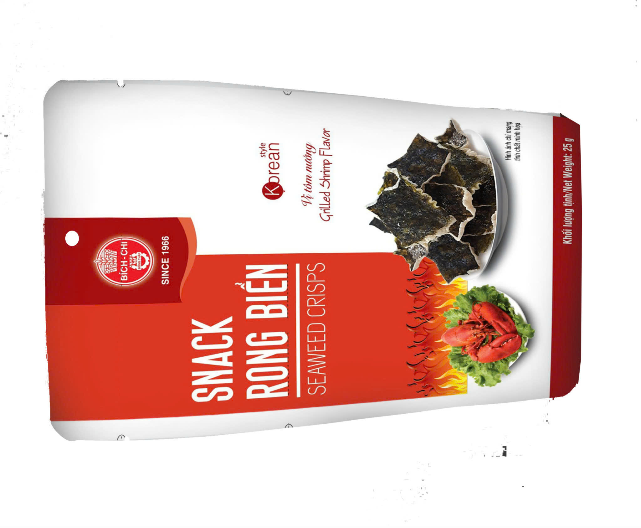 Snack rong biển - vị tôm nướng (25gr/gói) (T20)