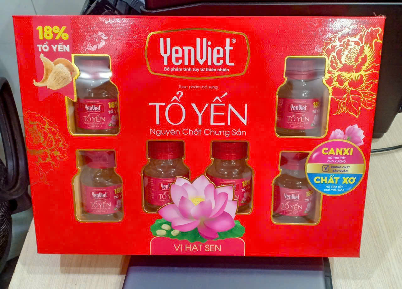 Yến Việt Vị Hạt Sen (6x70mlx6 - 6 lọ/1 hộp)