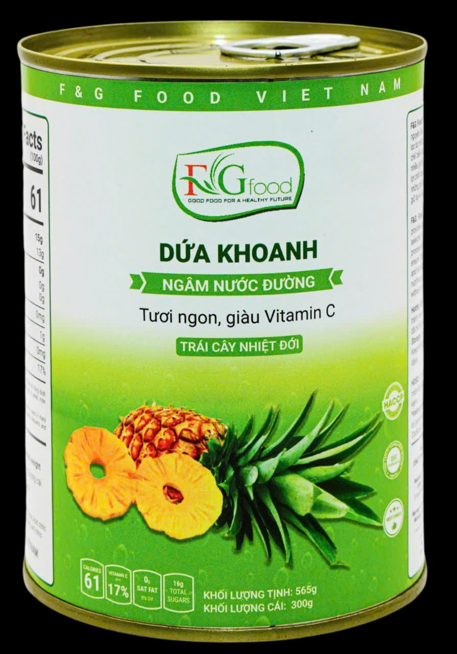 Dứa Cắt Khoanh Đóng Lon 20Oz