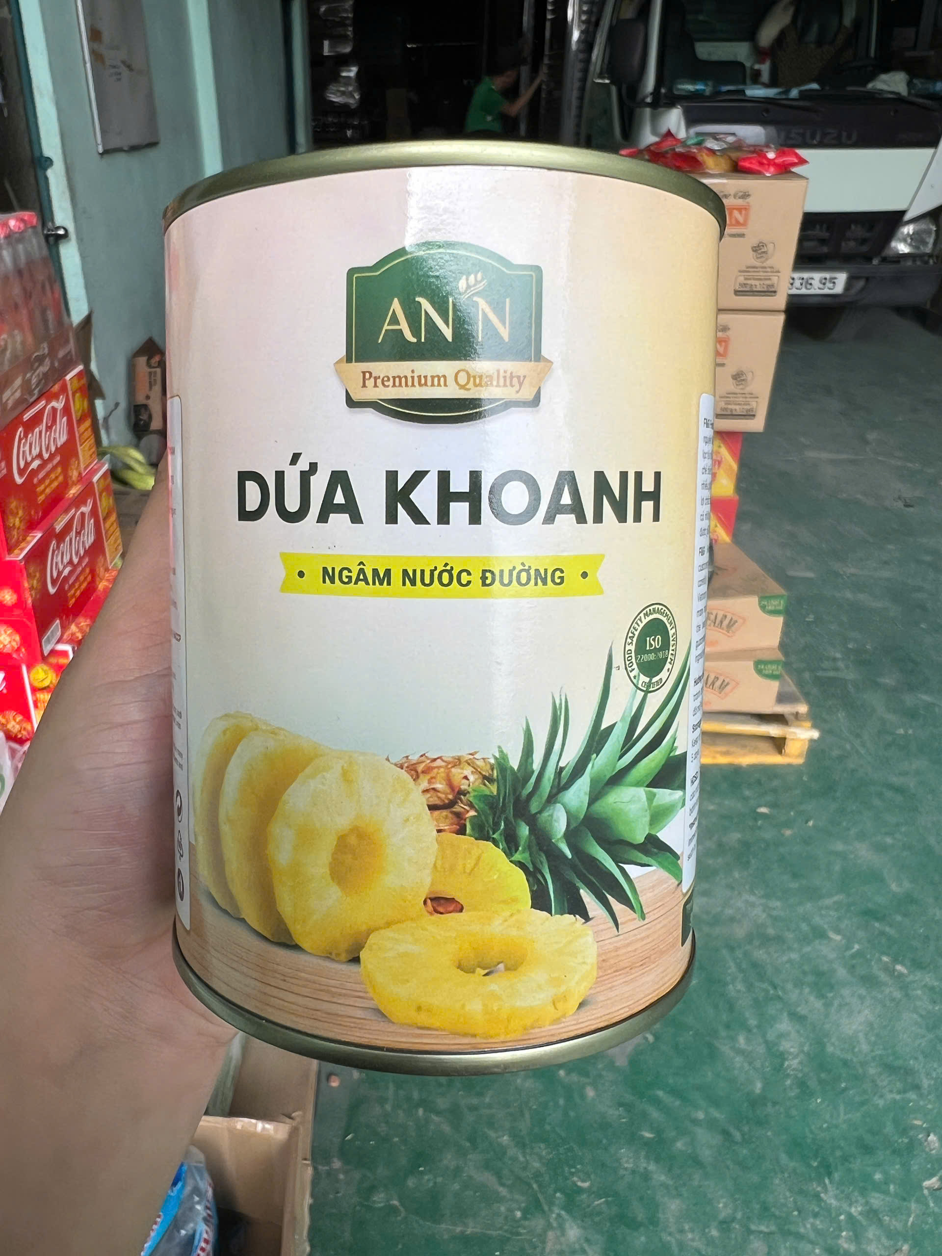 Dứa Cắt Khoanh Đóng Lon 20Oz An'n