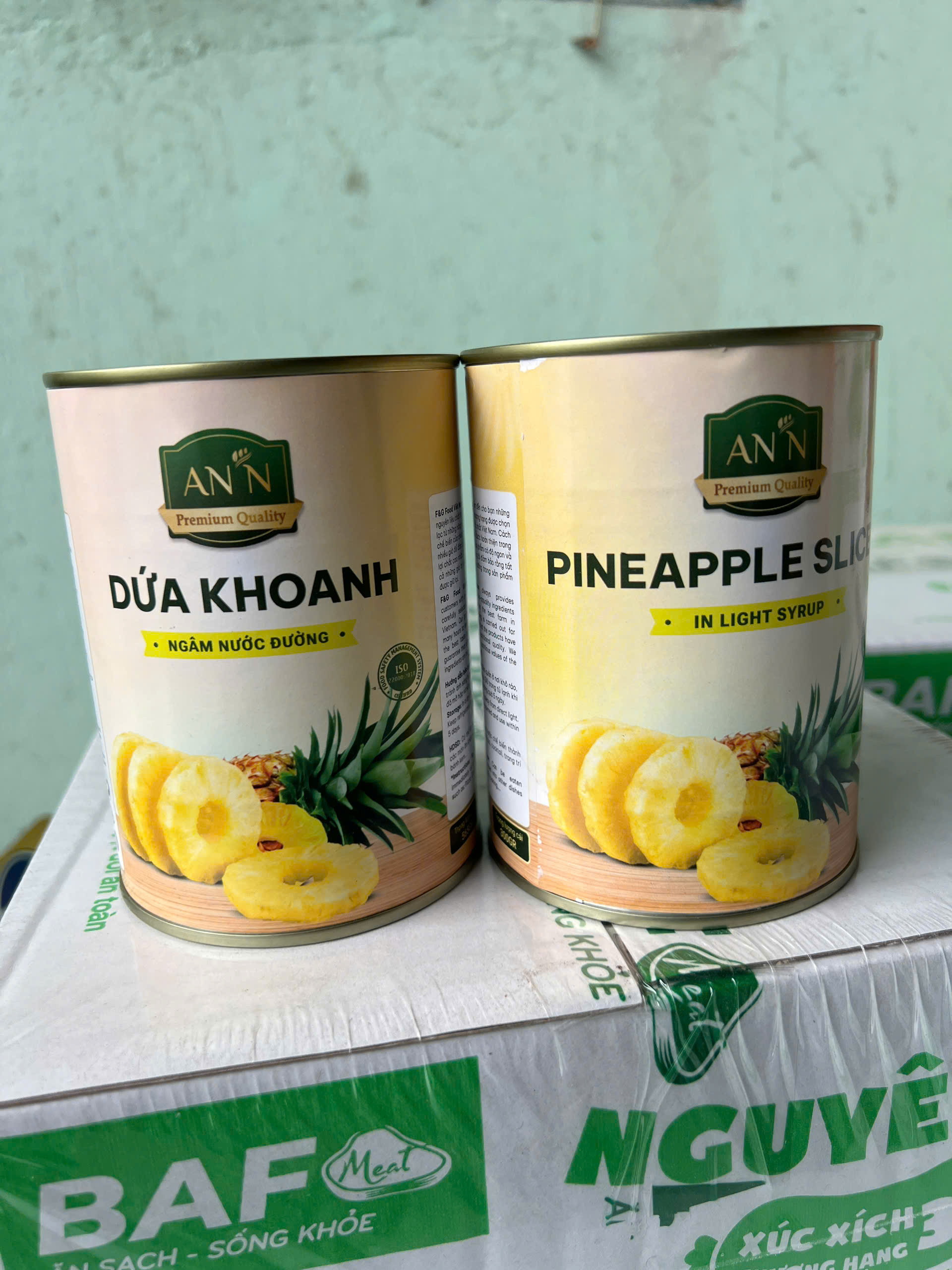 Dứa Cắt Khoanh Đóng Lon 20Oz An'n