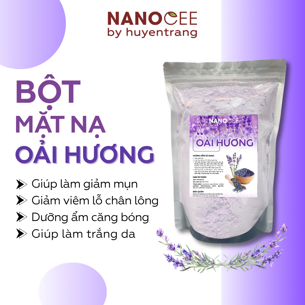 Bột Oải Hương Thanh Hóa – Làm Sáng, Chăm Sóc Da Lão Hóa