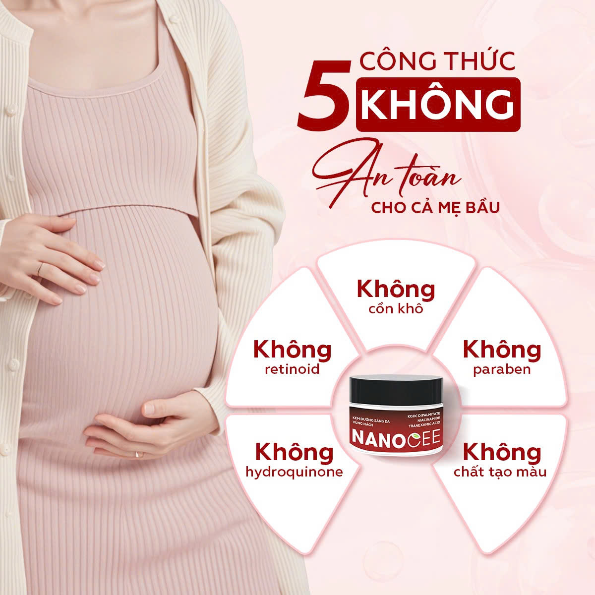 Review Kem Trị Thâm Nách NANOCEE Cho Mẹ Bầu Và Mẹ Sau Sinh