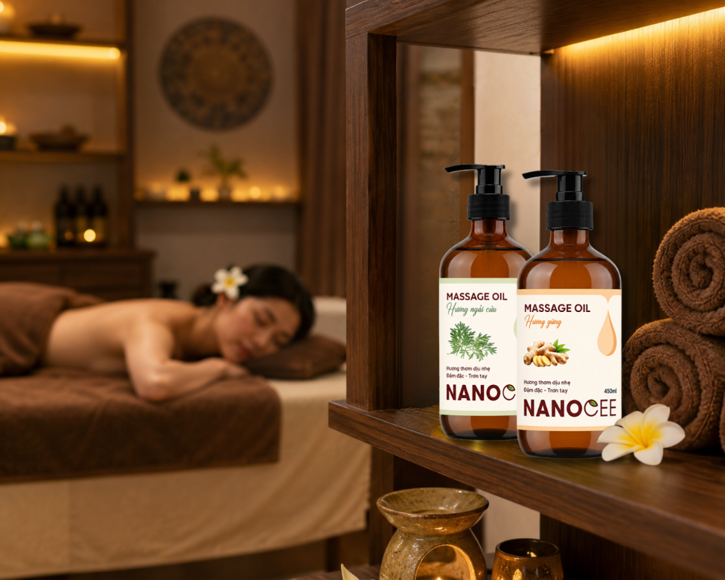 Dầu Massage Body Toàn Thân Nanocee Massage Oil