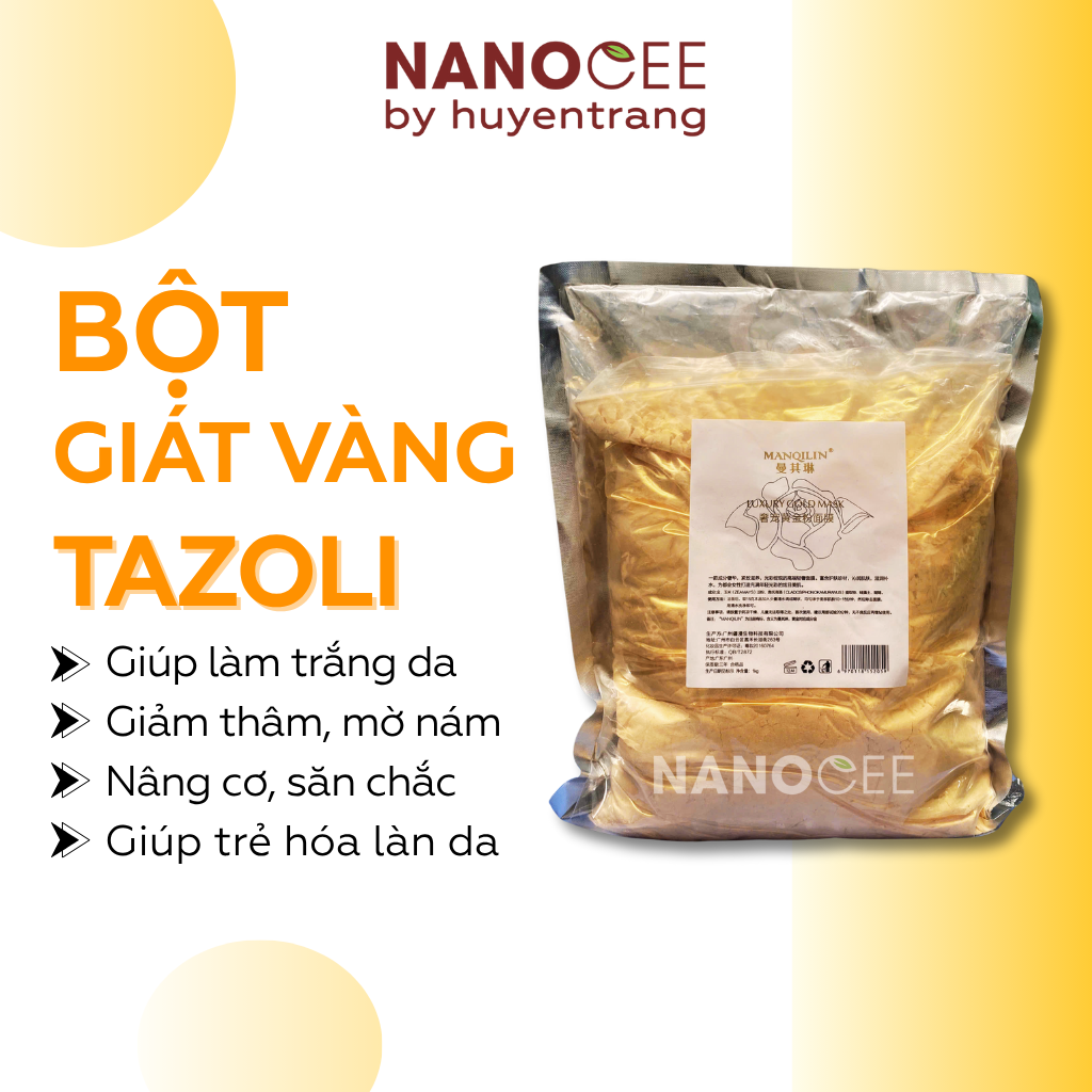 Mặt Nạ Vàng Tazoli – Bột Vàng Nano Tazoli Thanh Hóa