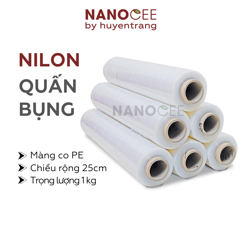 Nilon Quấn Bụng 25cm 1kg – Màng PE Dùng Cho Spa