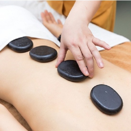 Đá Nóng Massage Body Đả Thông Kinh Lạc Oval 8x6cm Tròn 8x8cm Thẩm Mỹ Huyền Trang NANOCEE