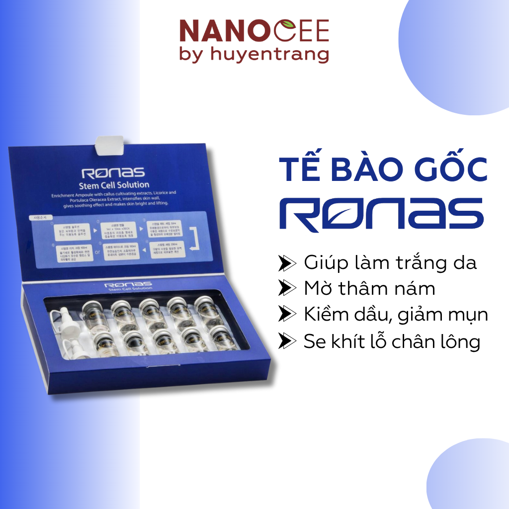 ​​​​​​​Tế Bào Gốc Ronas Stem Cell Solution 5ml x 10 – Dưỡng Da