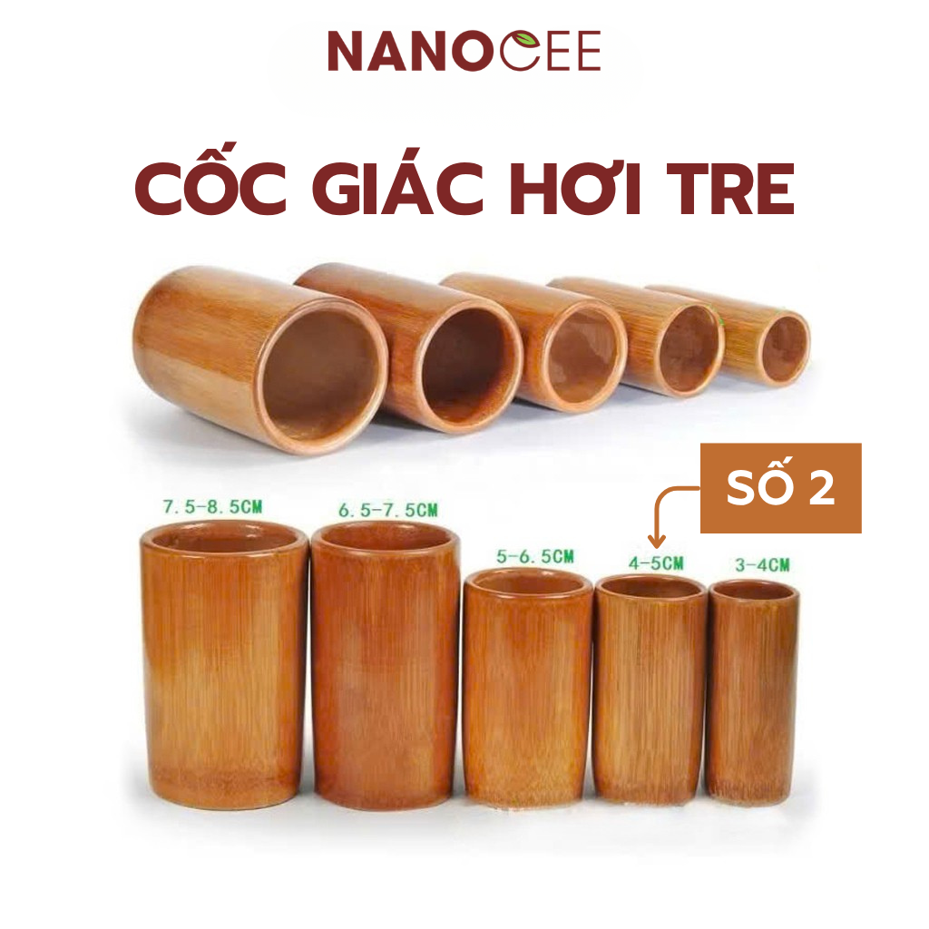 Cốc Giác Hơi Ống Tre – Dụng Cụ Giác Hơi Dưỡng Sinh Cho Spa