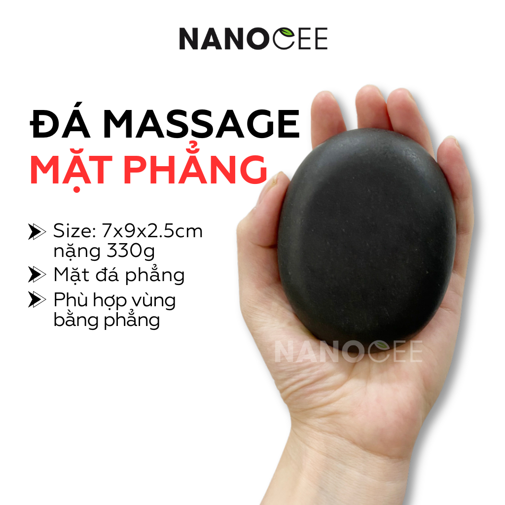 Đá Nóng Massage 6x8cm 8x8cm– Đá Massage Nóng Tự Nhiên Cho Spa Dưỡng Sinh