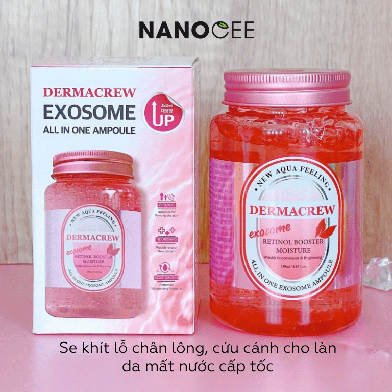Exosome Dermacrew Căng Bóng – Cấp Ẩm, Dưỡng Da Mịn Mượt