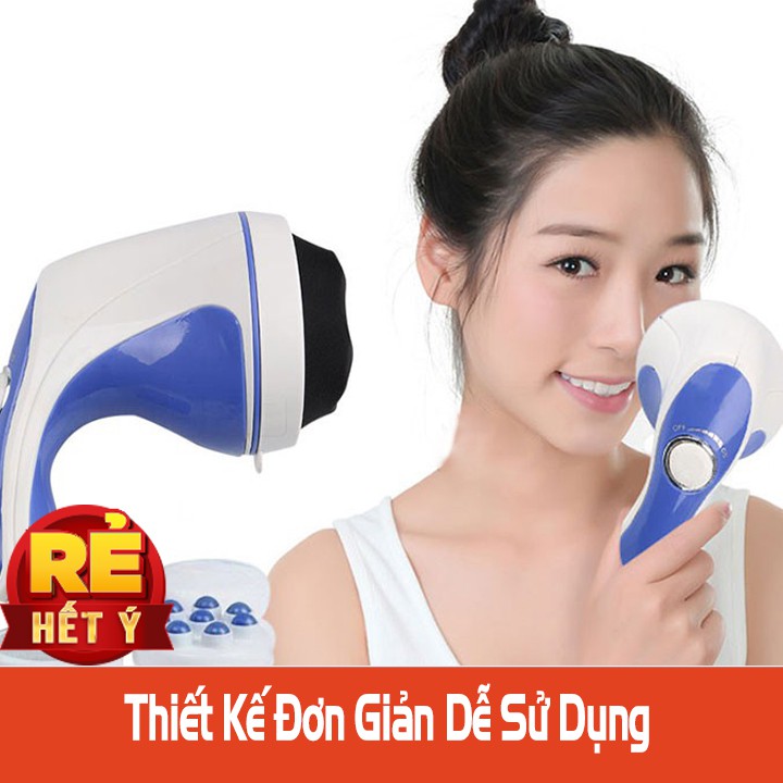 Máy Đánh Tan Mỡ Bụng Mini Cầm Tay RELAX TONE 5 Đầu Matxa Bảo Hành 12 Tháng - Thẩm Mỹ Huyền Trang NANOCEE