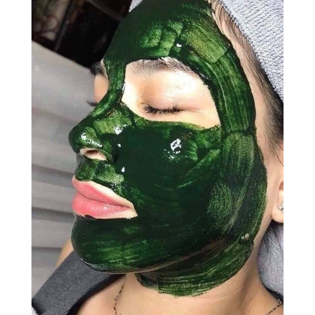 Bột Tảo Xoắn Đắp Mặt Nạ NANOCEE Nguyên Chất - Mặt Nạ Giúp Căng Bóng Da, Mờ Nhăn, Ngừa Mụn