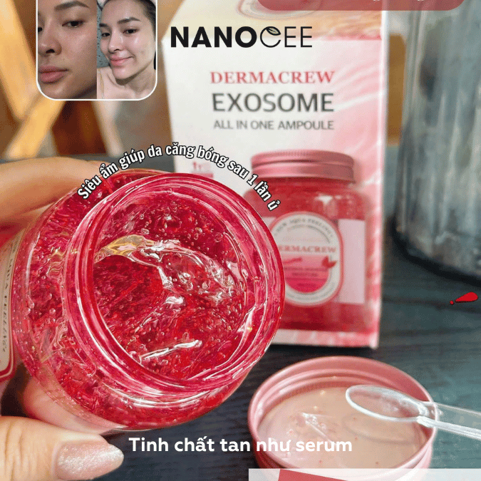 Exosome Dermacrew Căng Bóng – Cấp Ẩm, Dưỡng Da Mịn Mượt