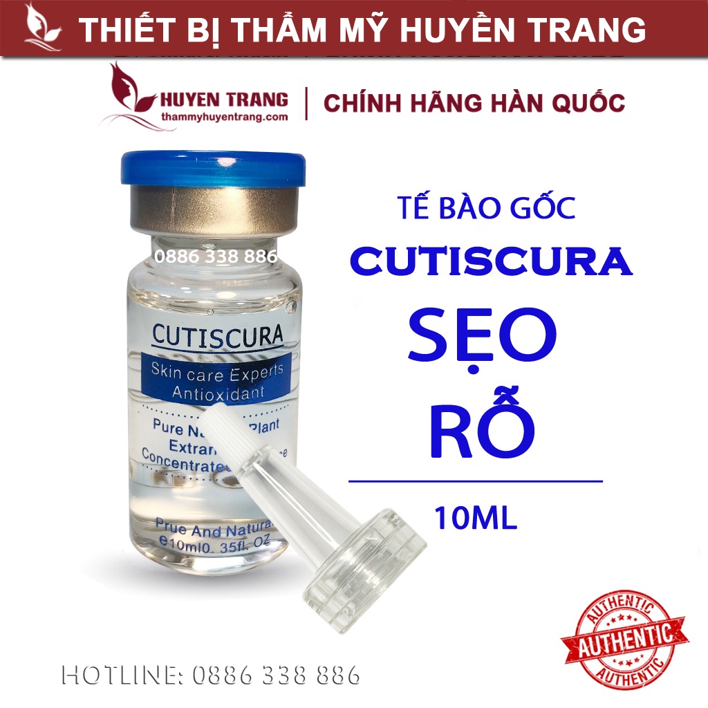 Tế Bào Gốc Hàn Quốc CUTISCURA Mụn, Trắng Da, Trẻ Hóa, Nám Tàn Nhang - Thẩm Mỹ Huyền Trang NANOCEE