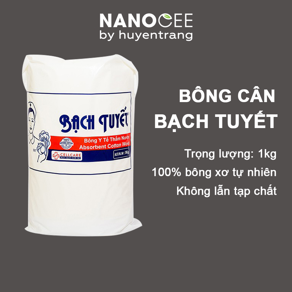 Bông cuộn thấm nước y tế Bạch Tuyết 1Kg (Bonino)
