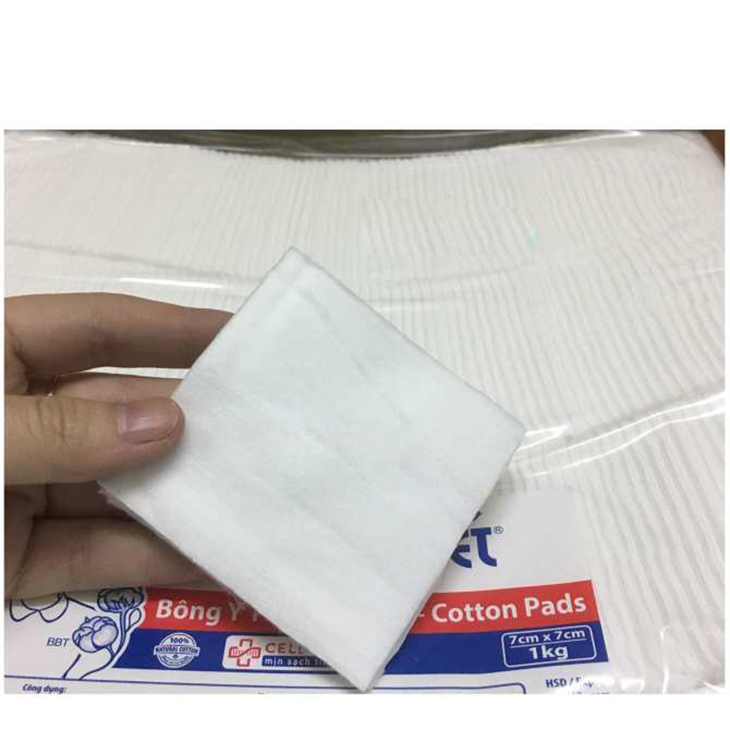 Bông cắt miếng y tế 7cm x 7cm 500g