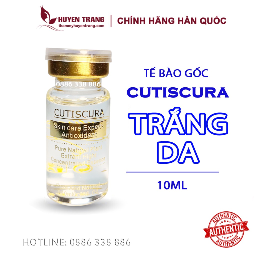 Tế Bào Gốc Hàn Quốc CUTISCURA Mụn, Trắng Da, Trẻ Hóa, Nám Tàn Nhang - Thẩm Mỹ Huyền Trang NANOCEE